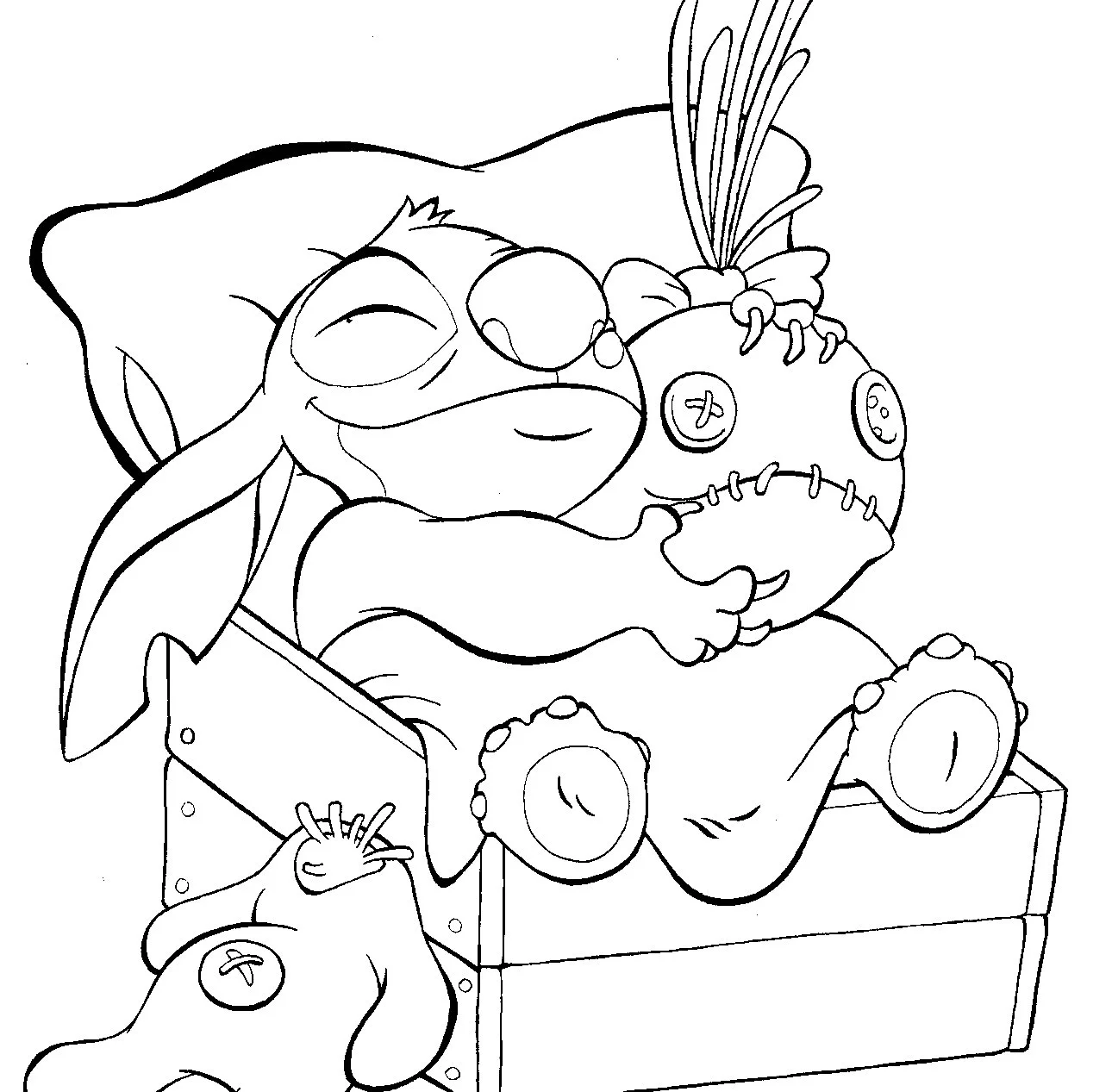 Stitch Weihnachts-Ausmalbilder 17