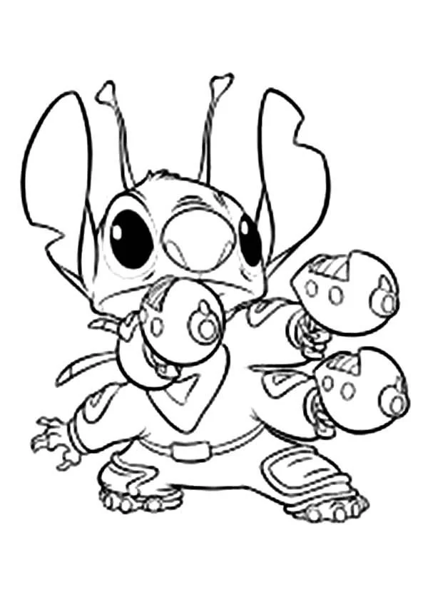 Stitch Ausmalbilder 11