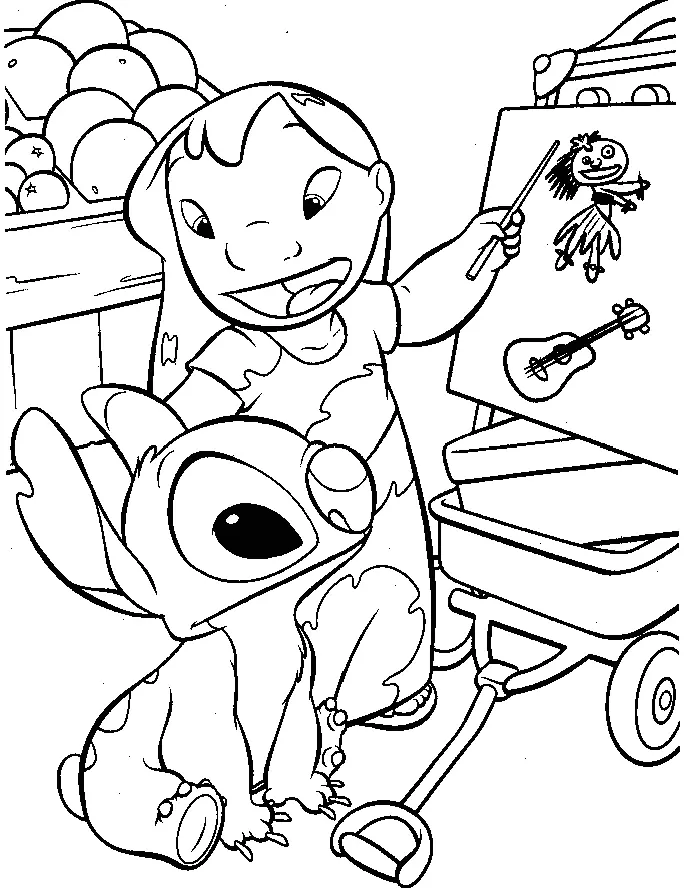 Stitch Ausmalbilder 30