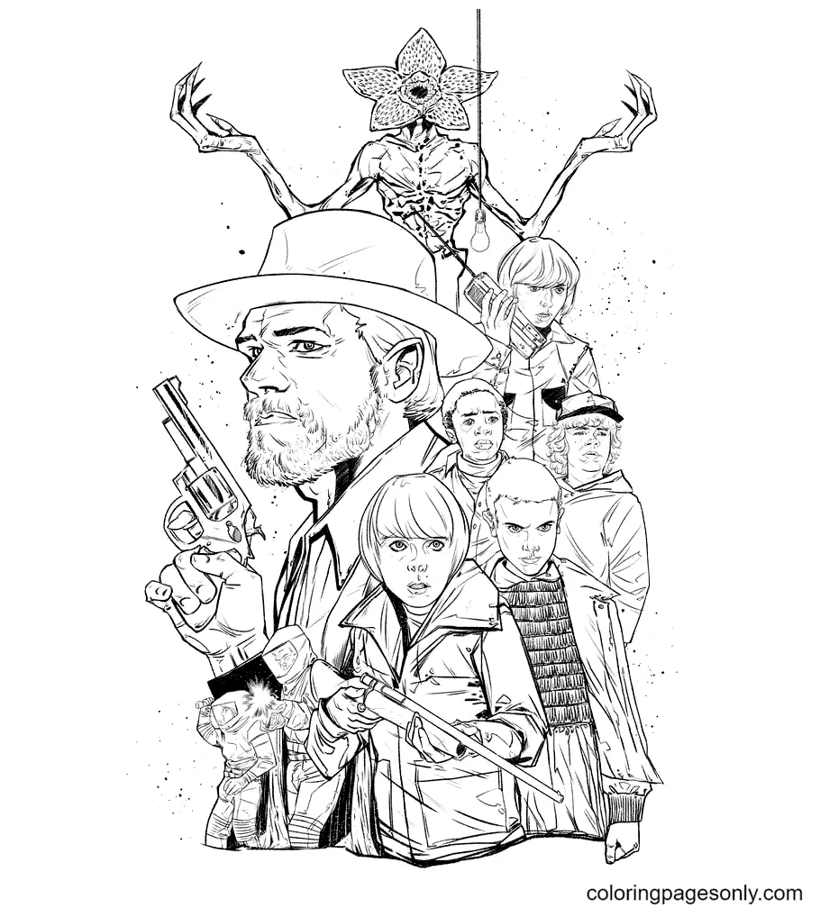 Stranger Things Ausmalbilder 37