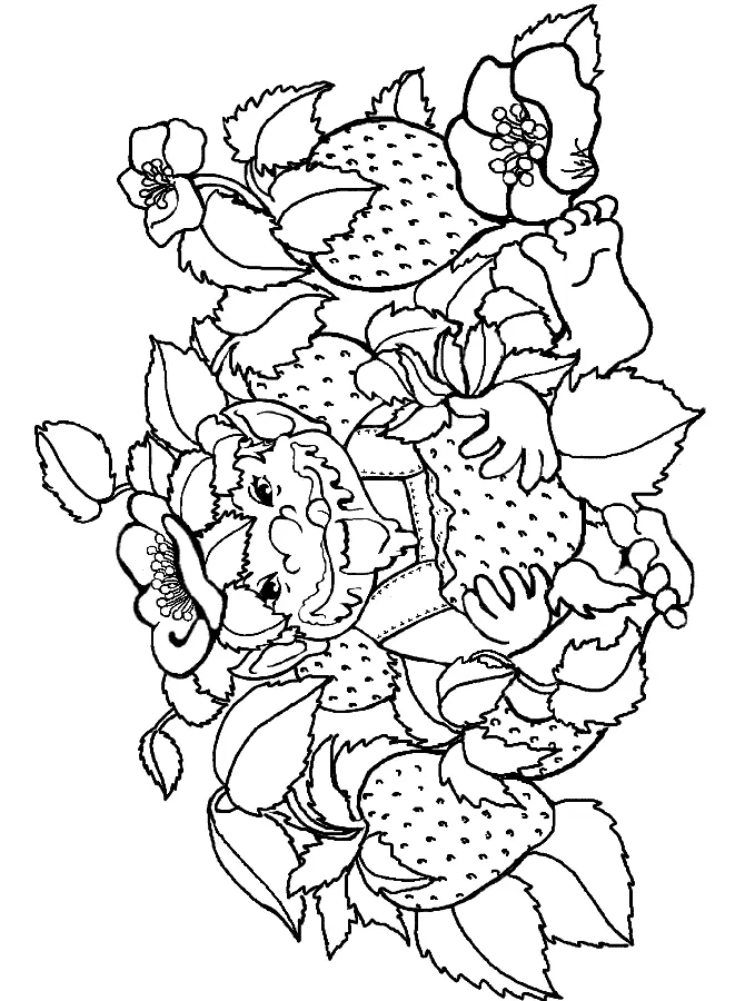 Fresa Para Colorear 12