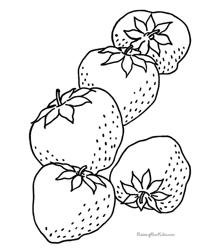Fresa Para Colorear 2