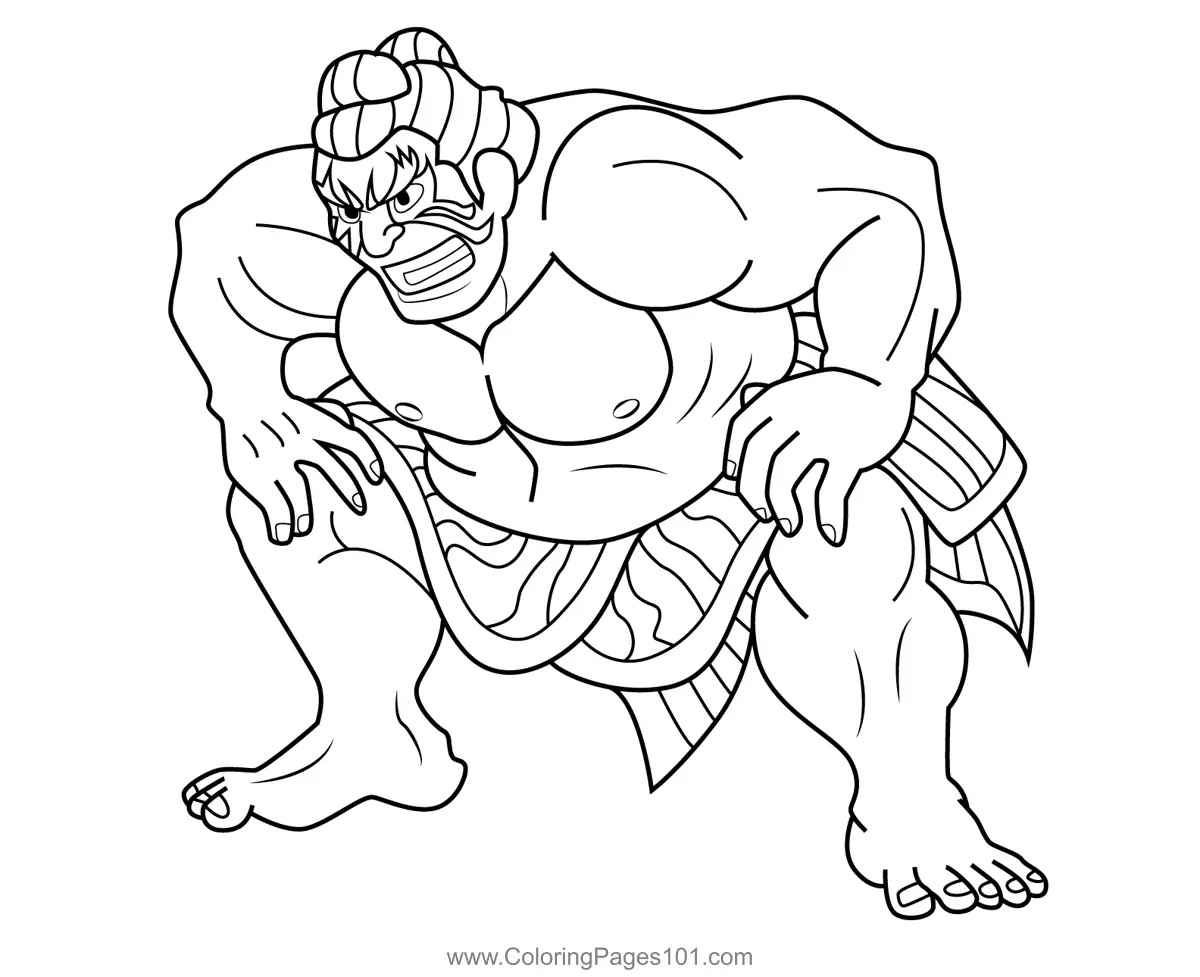 Street Fighter Ausmalbilder 12