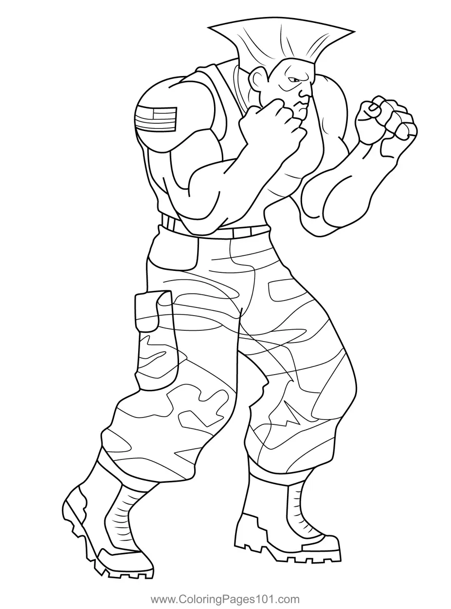 Street Fighter Ausmalbilder 9