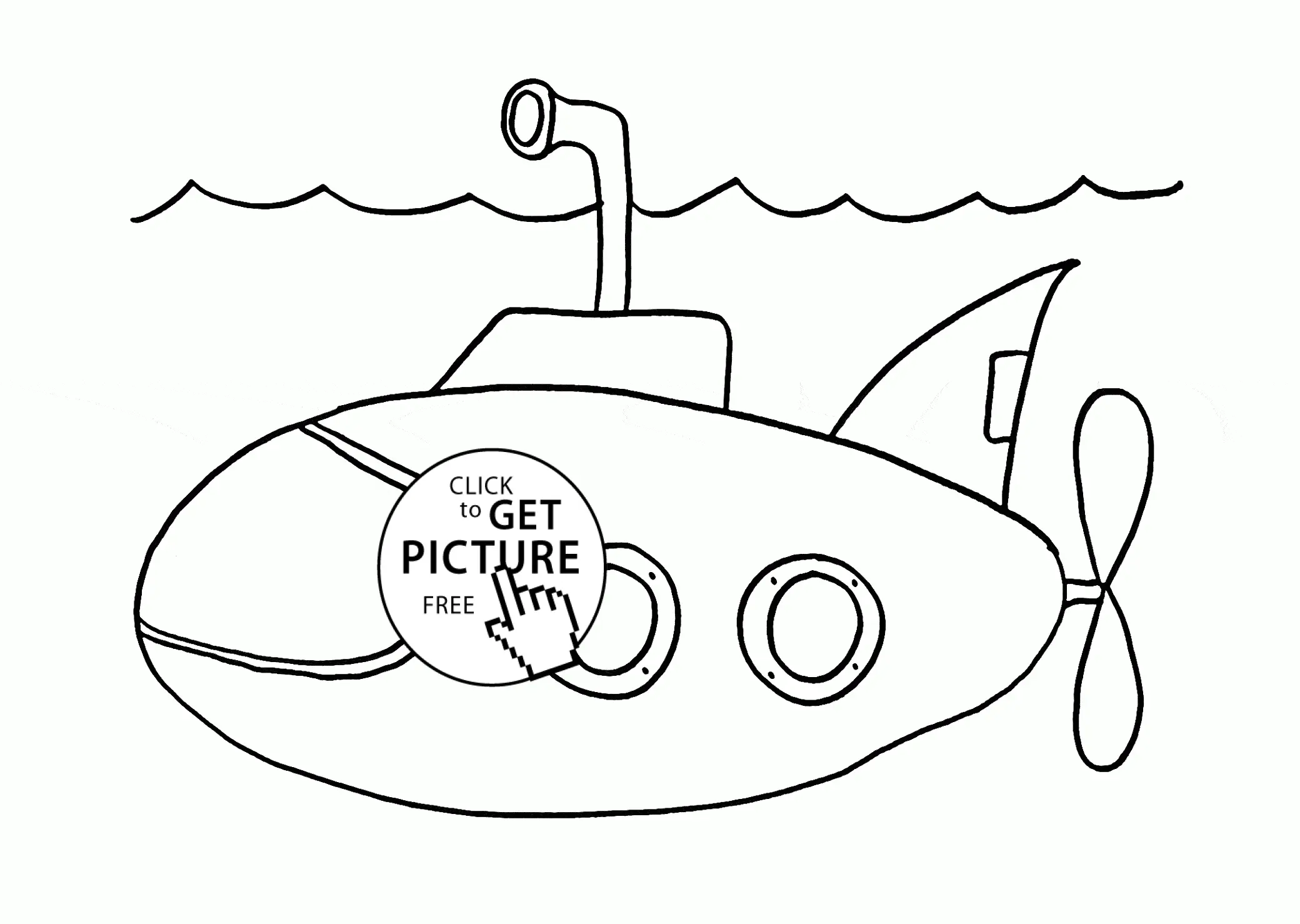 Desenhos de Submarinos Para Colorir 12