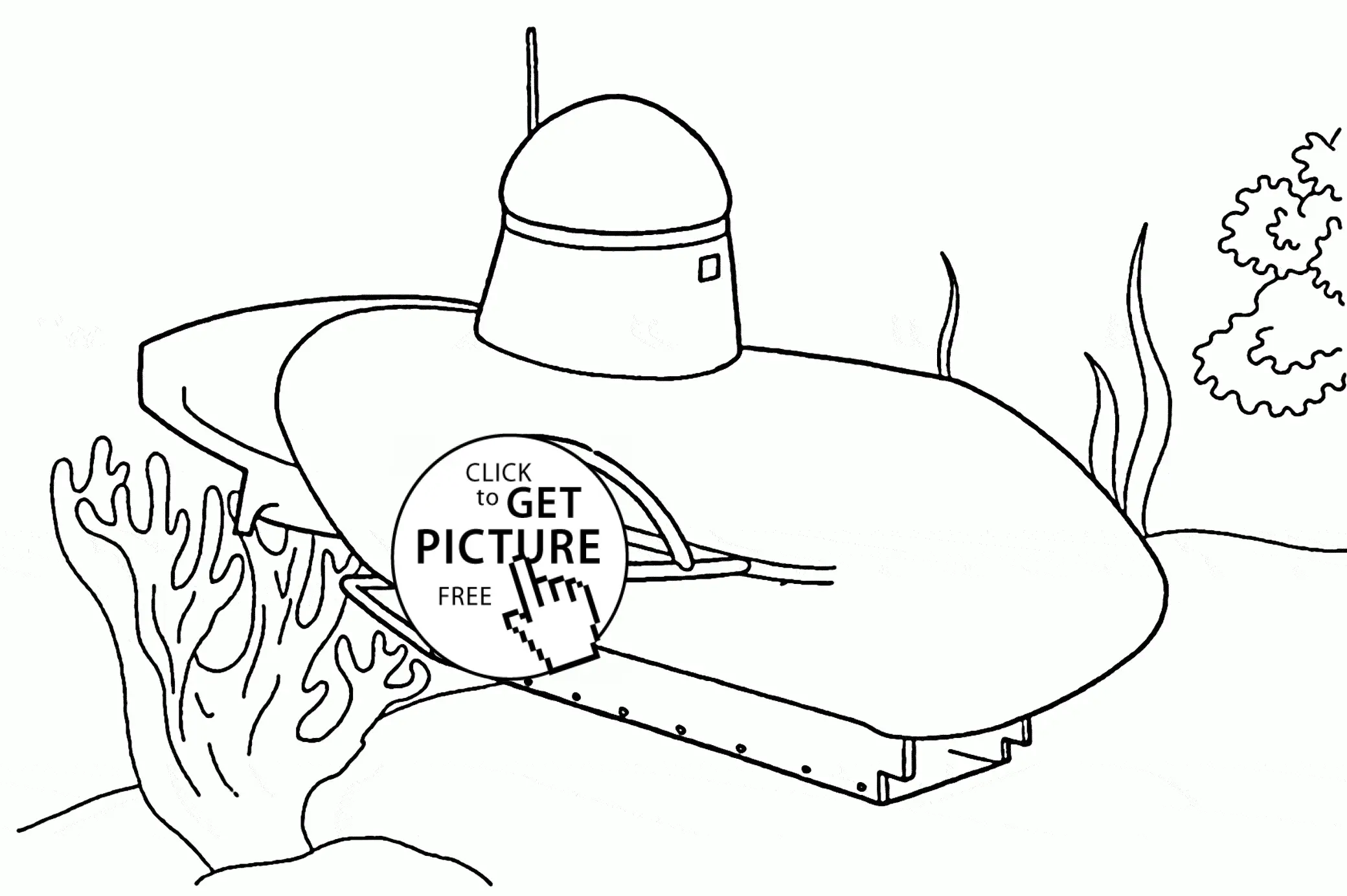 Desenhos de Submarinos Para Colorir 20