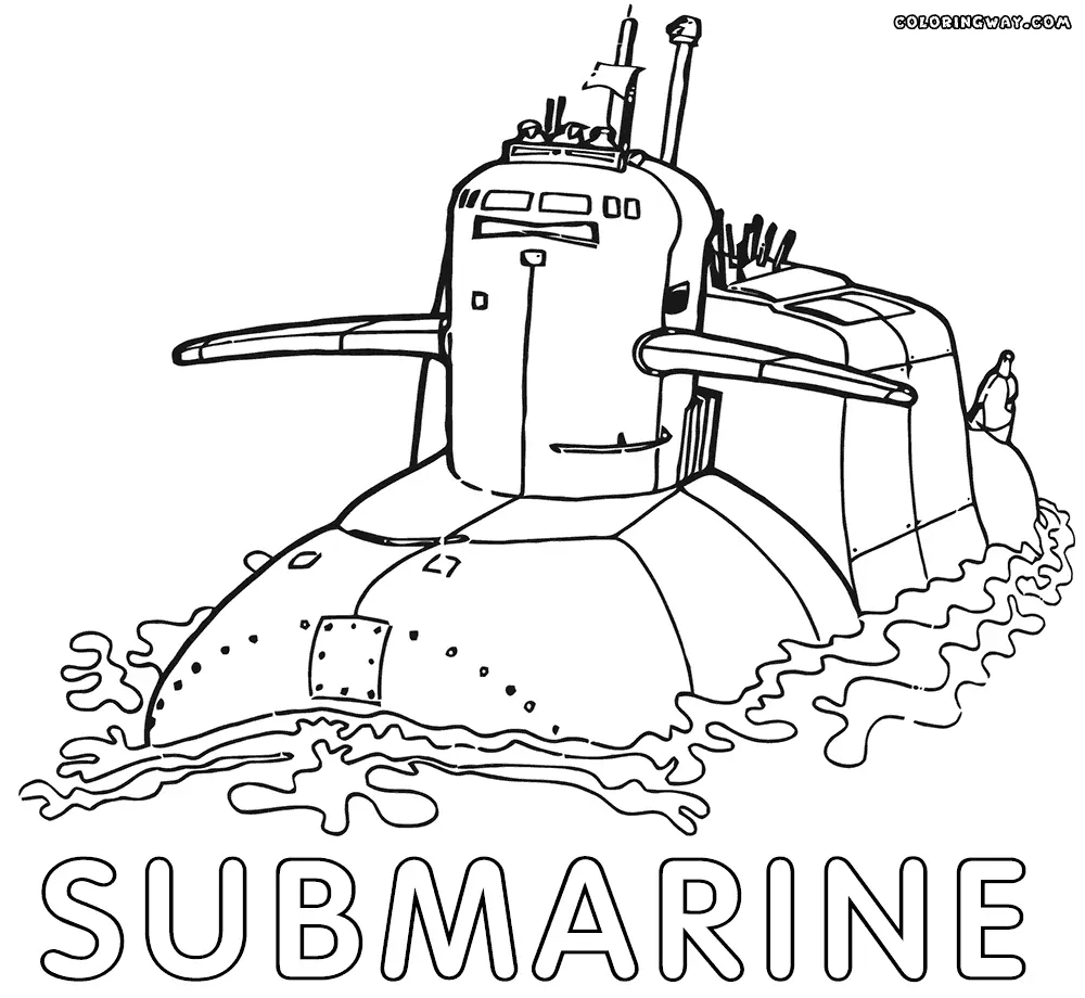 Desenhos de Submarinos Para Colorir 22