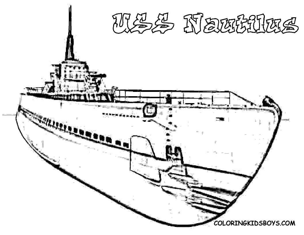 Desenhos de Submarinos Para Colorir 5