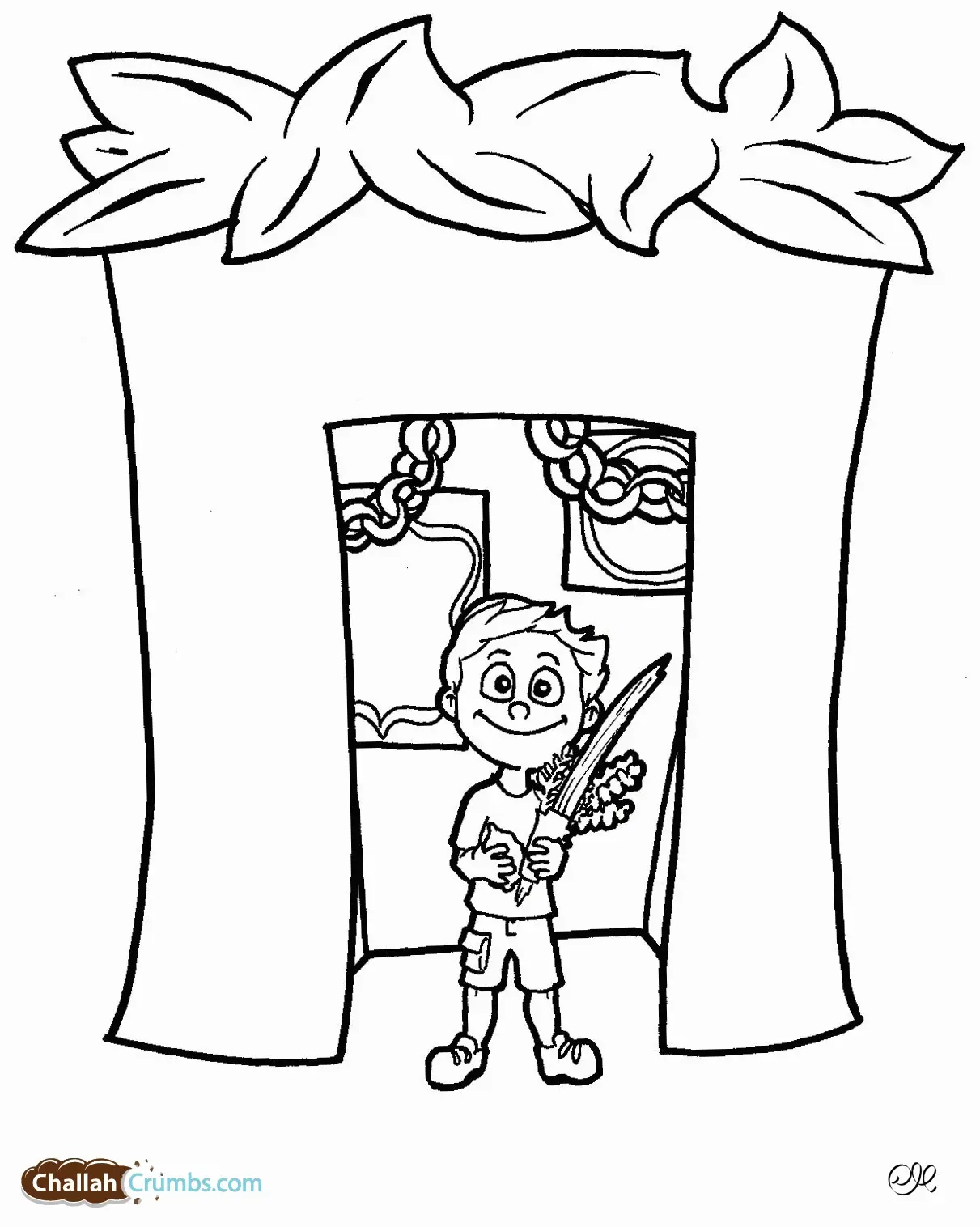 Desenhos de Sukkot Para Colorir 12