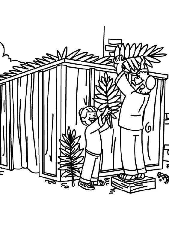 Desenhos de Sukkot Para Colorir 9