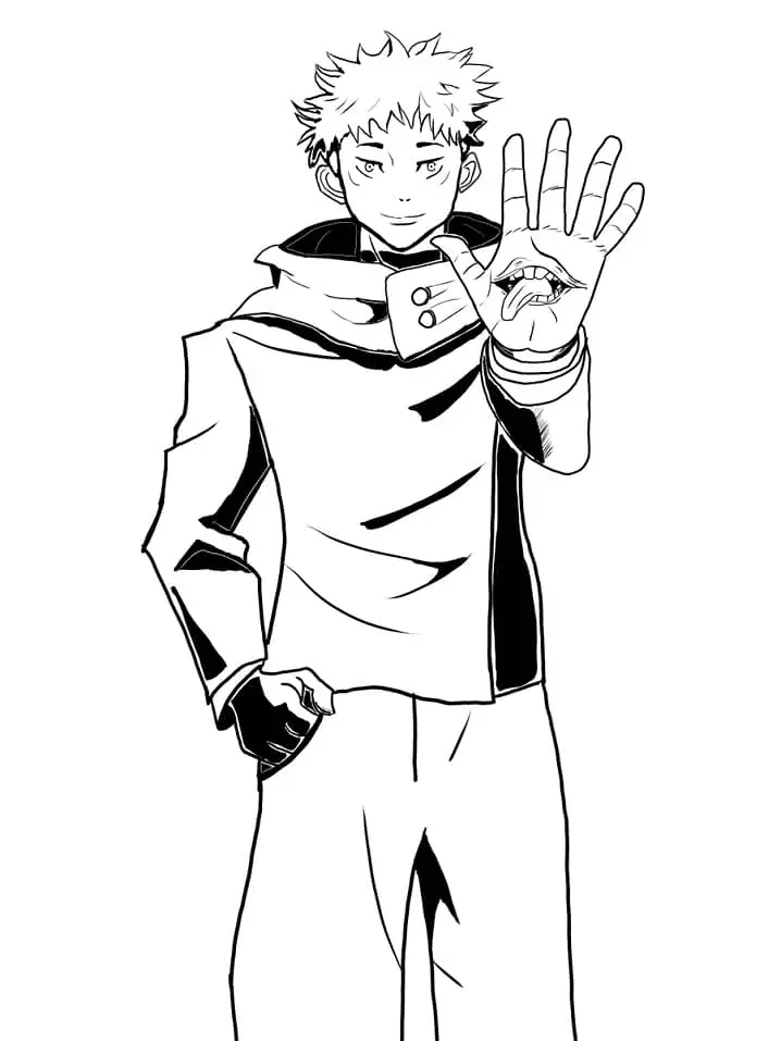 Sukuna Para Colorear 14