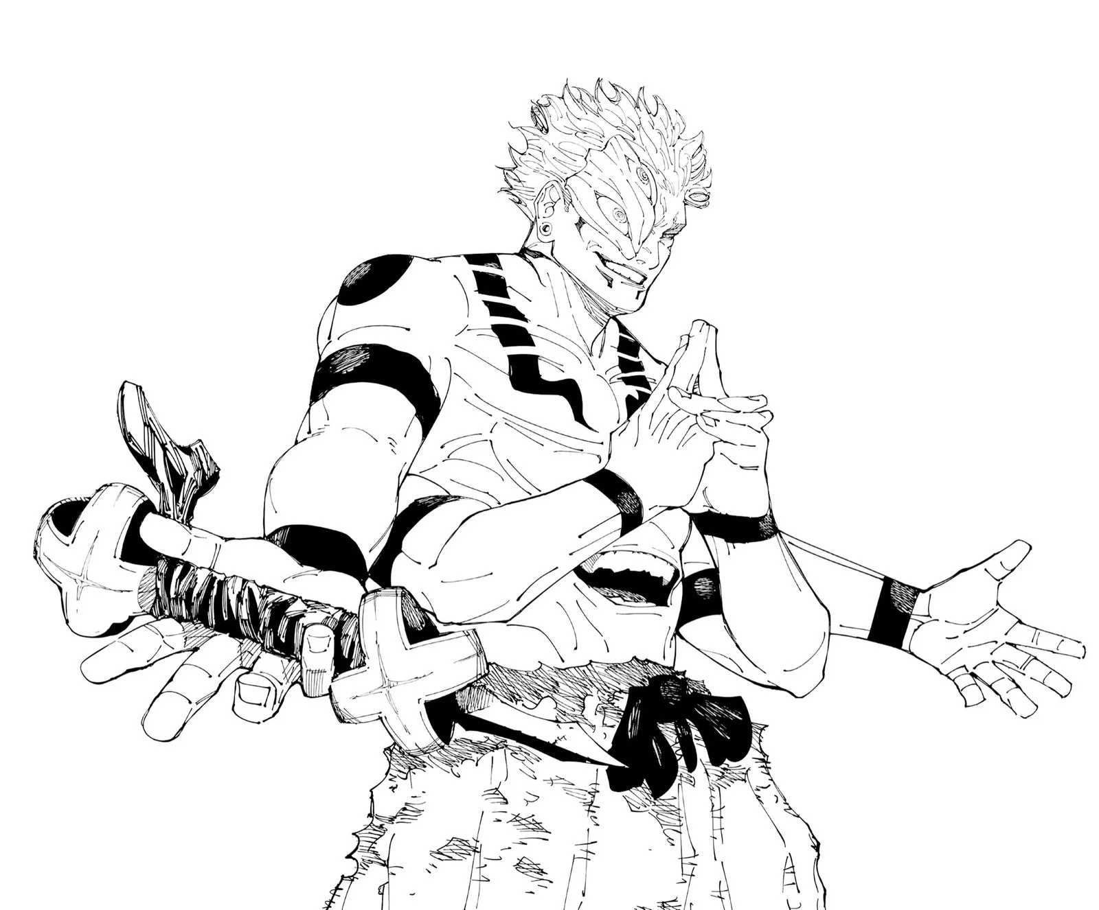 Sukuna Para Colorear 25