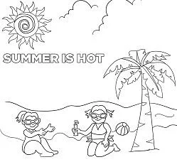 Sommer Ausmalbilder 34