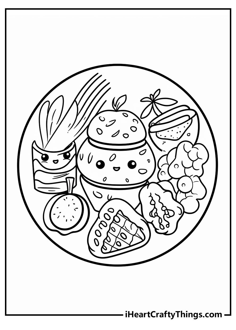 Comida de verao Para Colorir 12