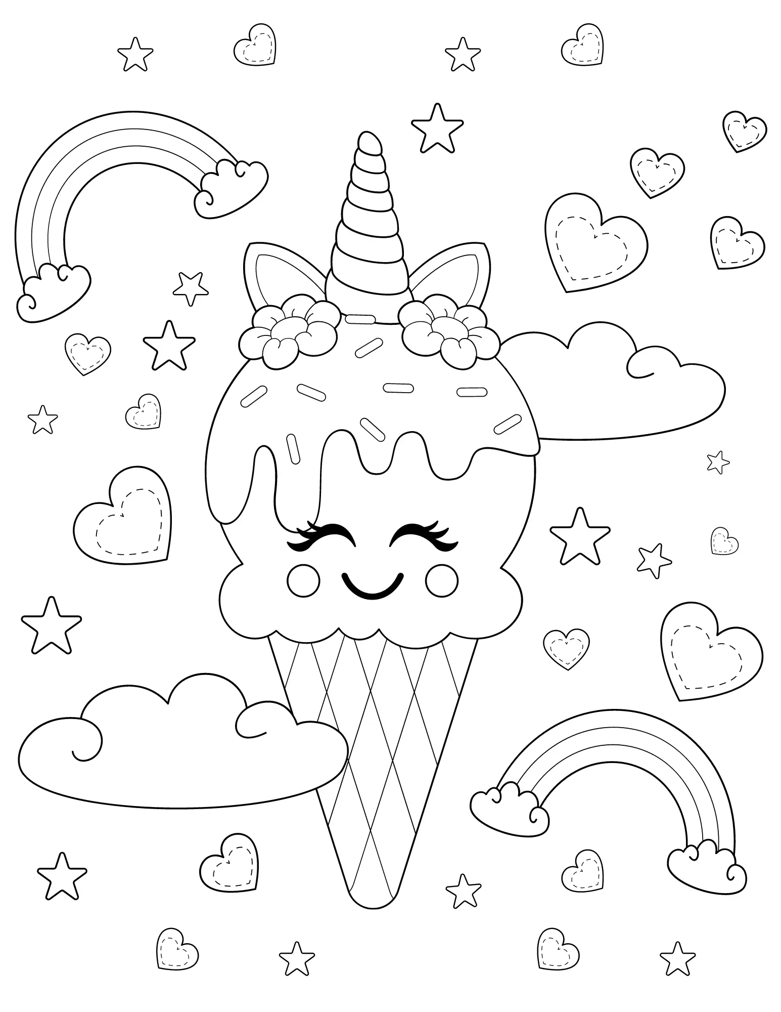 Comida de verao Para Colorir 14
