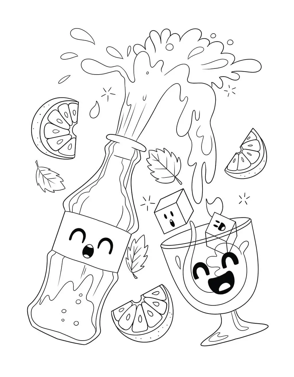Comida de verao Para Colorir 18