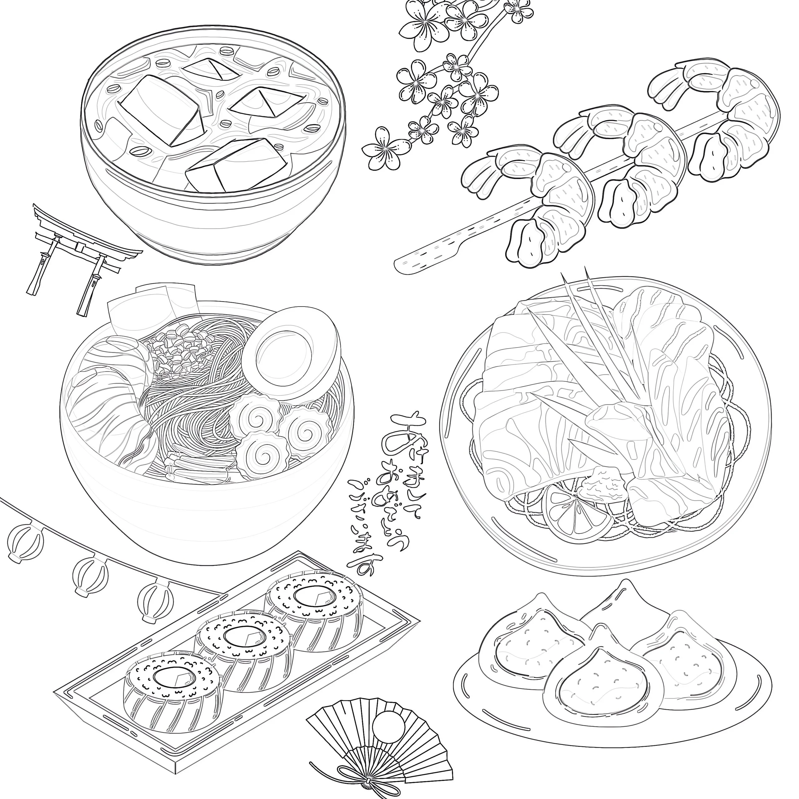 Comida de verao Para Colorir 20