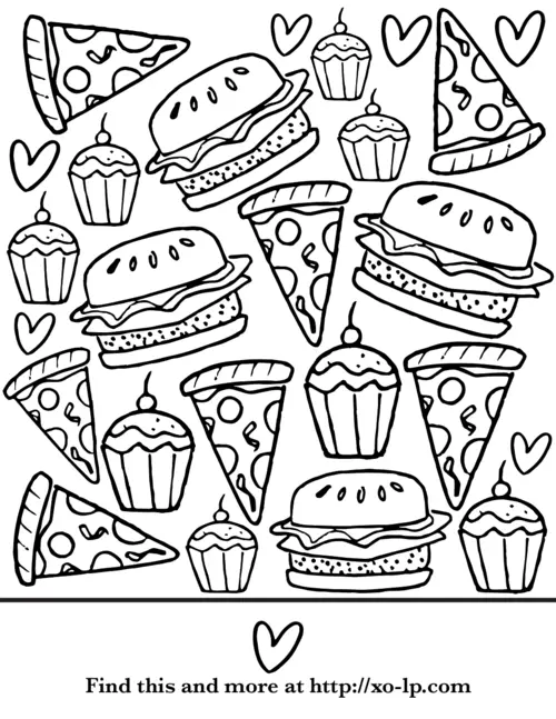 Comida de verao Para Colorir 21