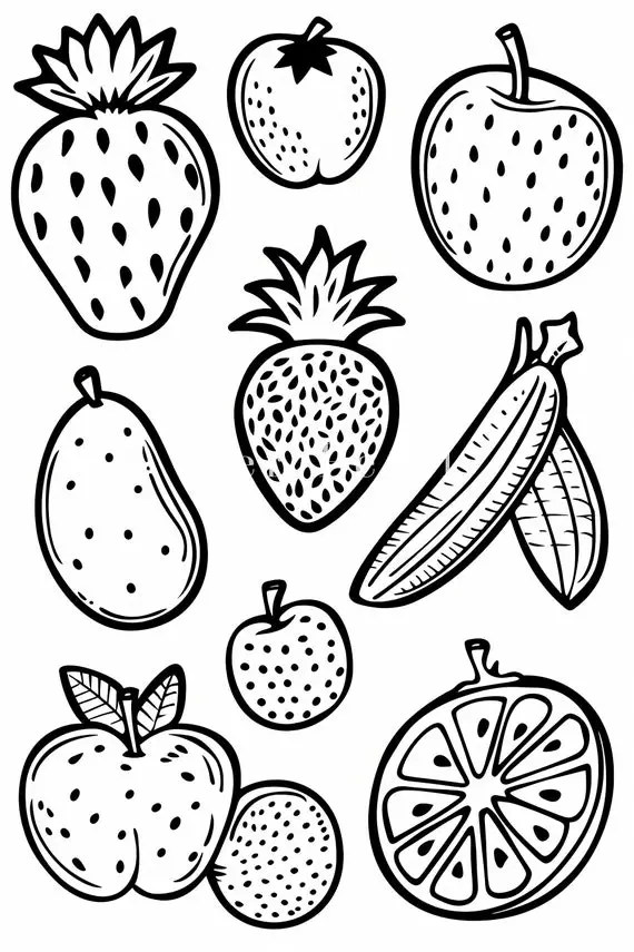 Comida de verao Para Colorir 7