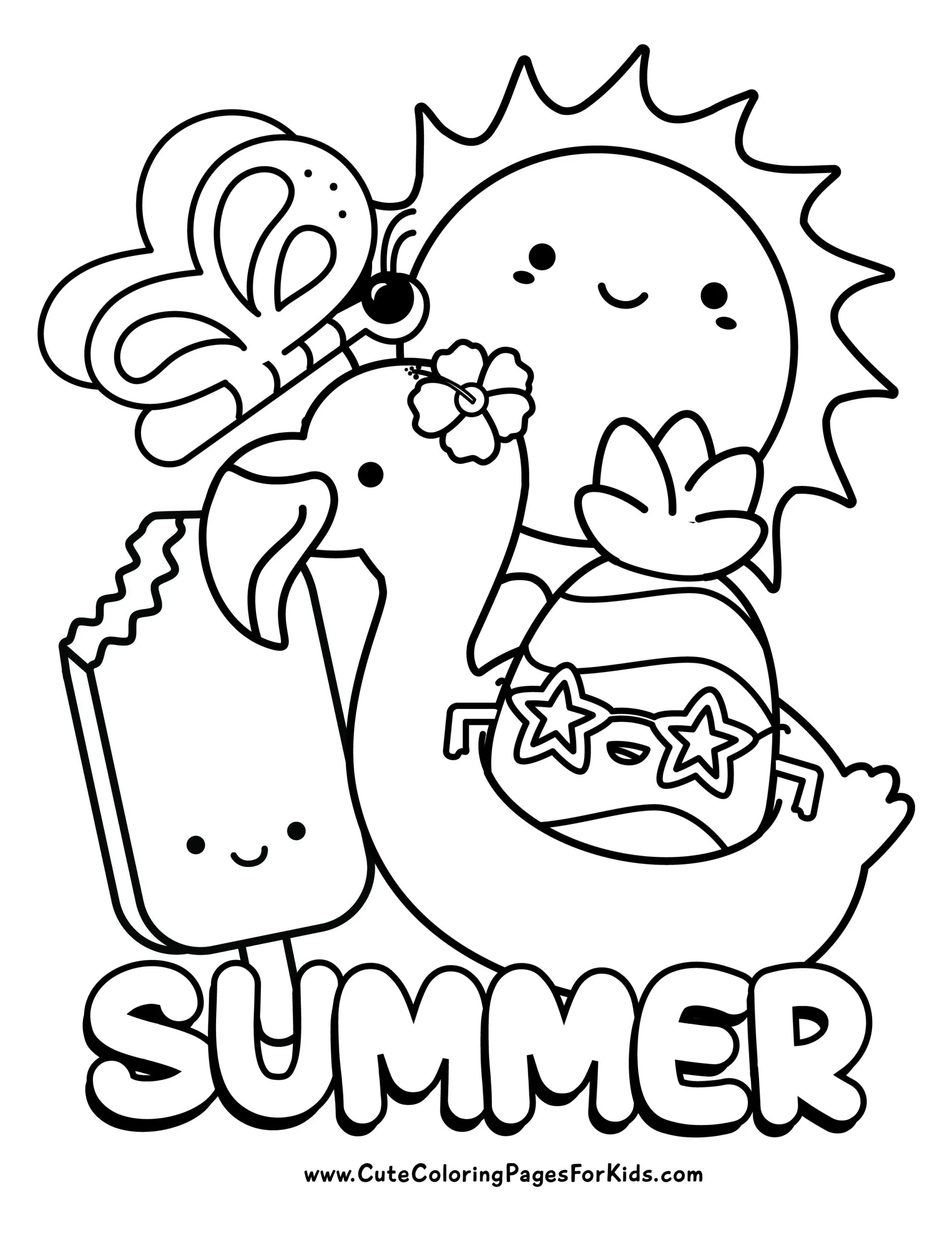 Comida de verao Para Colorir 8
