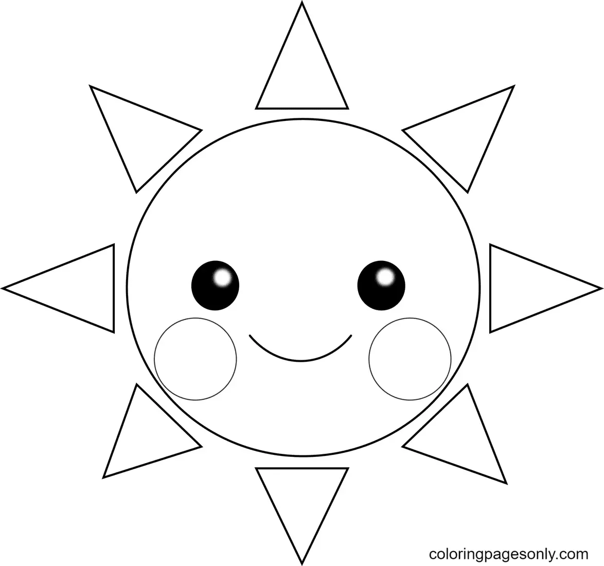 Desenhos de Sol Para Colorir 16
