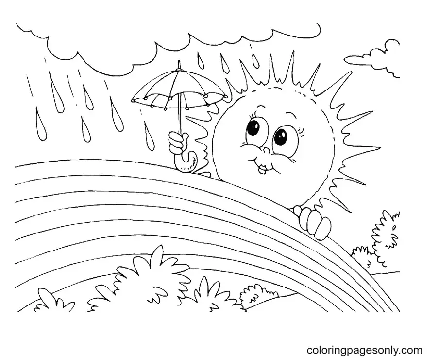 Desenhos de Sol Para Colorir 25