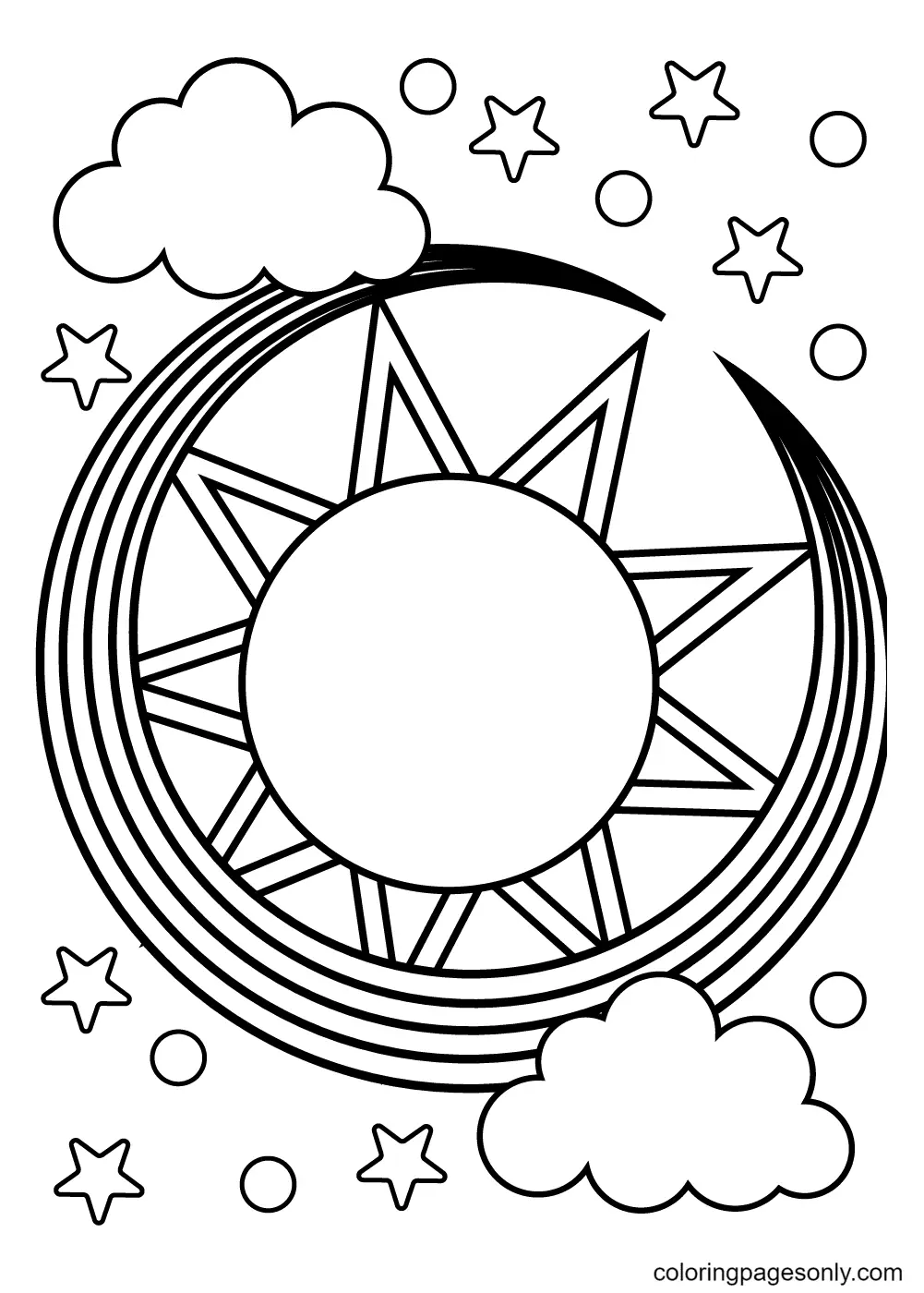 Desenhos de Sol Para Colorir 28