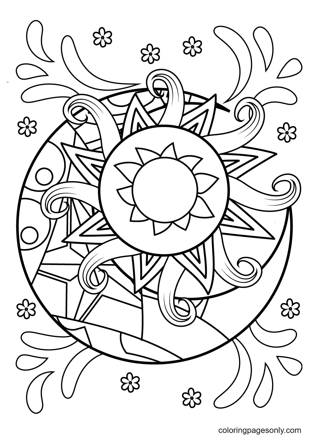 Desenhos de Sol Para Colorir 3