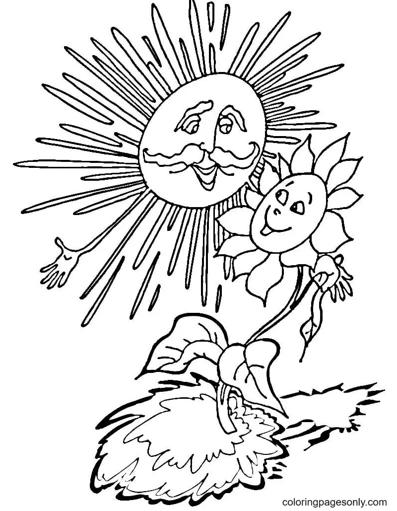 Desenhos de Sol Para Colorir 48