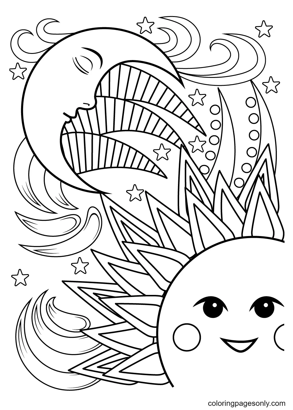 Desenhos de Sol Para Colorir 6