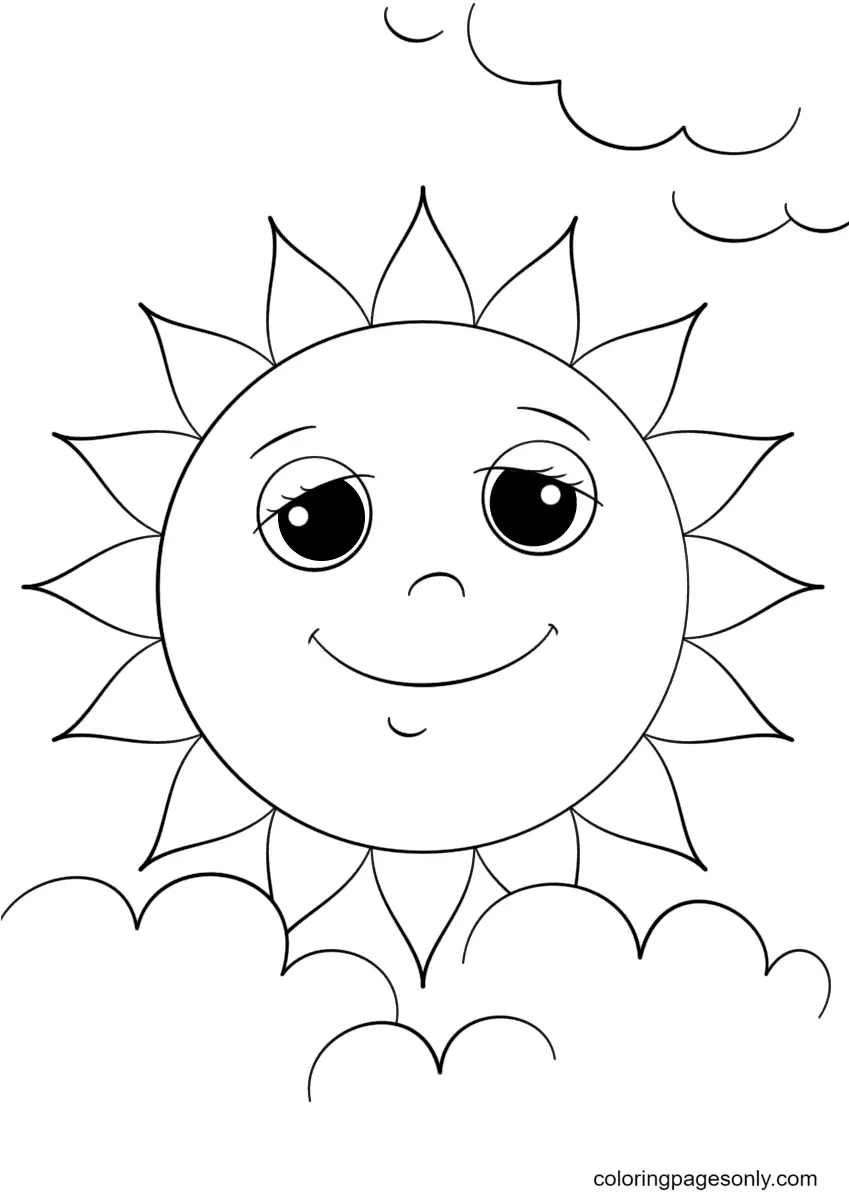 Desenhos de Sol Para Colorir 61