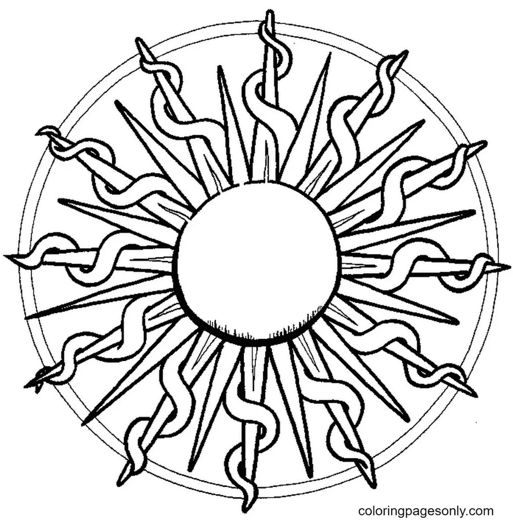Desenhos de Sol Para Colorir 7