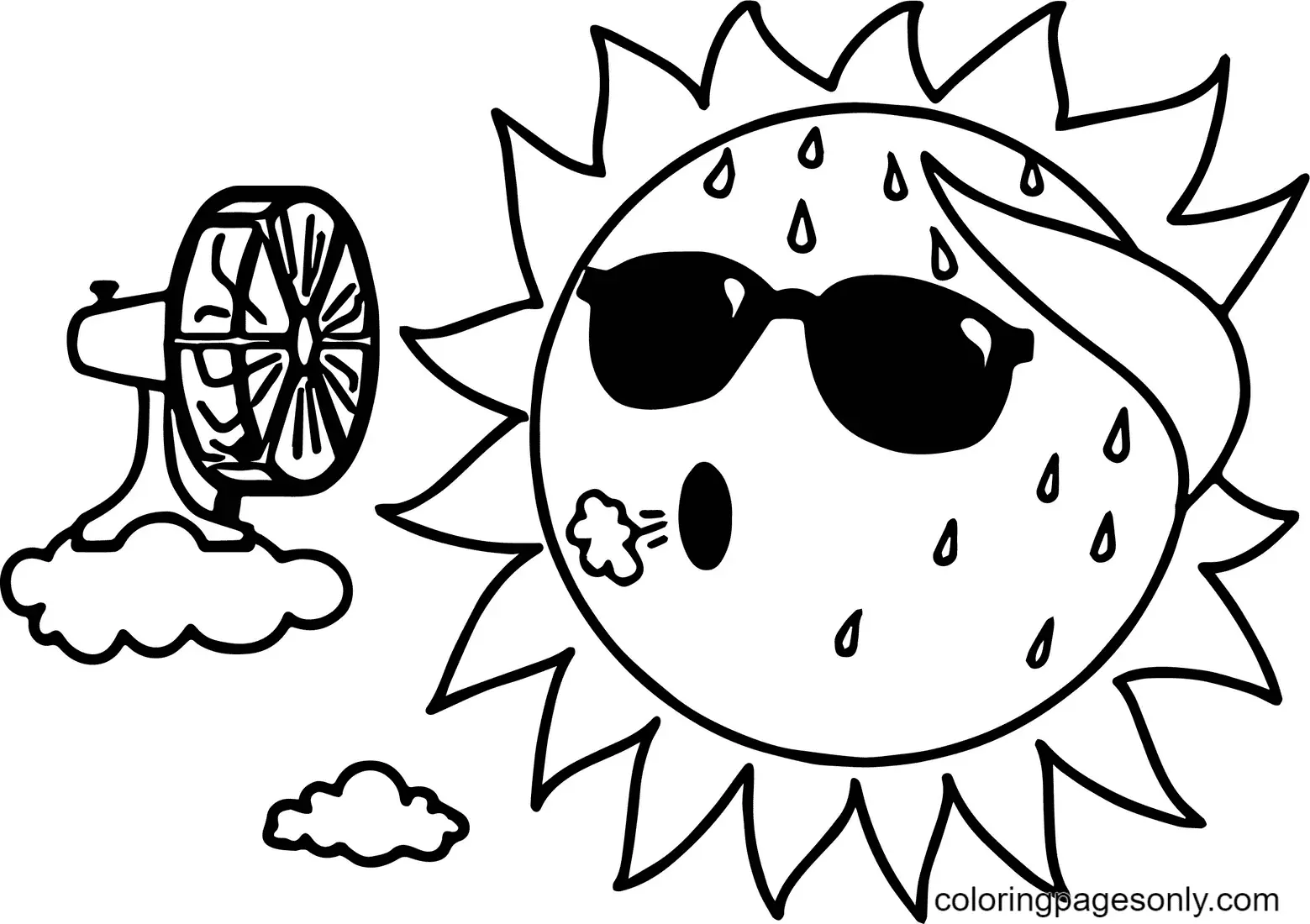 Desenhos de Sol Para Colorir 8