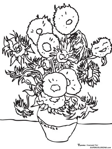 Girasol Para Colorear 16