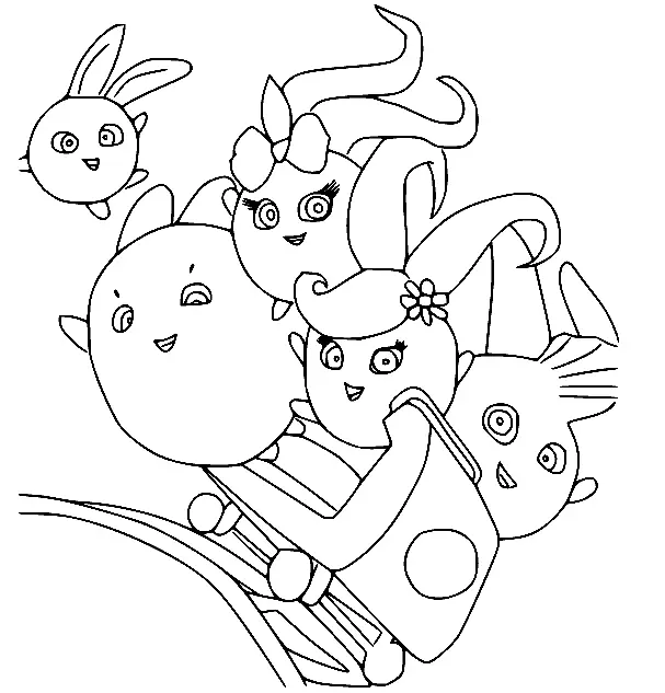 Sunny Bunnies Coloring Pages 8