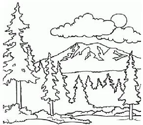 Desenhos de Por Do Sol Para Colorir 2