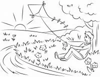 Desenhos de Por Do Sol Para Colorir 54