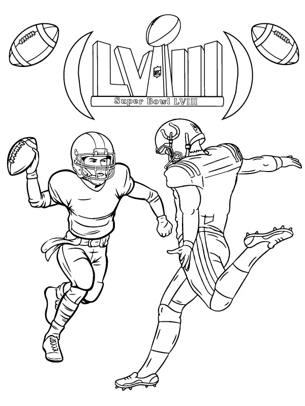 Super Bowl LVIII Ausmalbilder