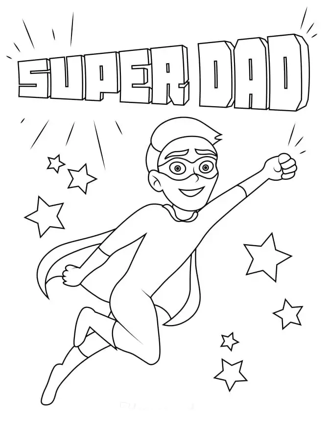 Super Dad Ausmalbilder 17