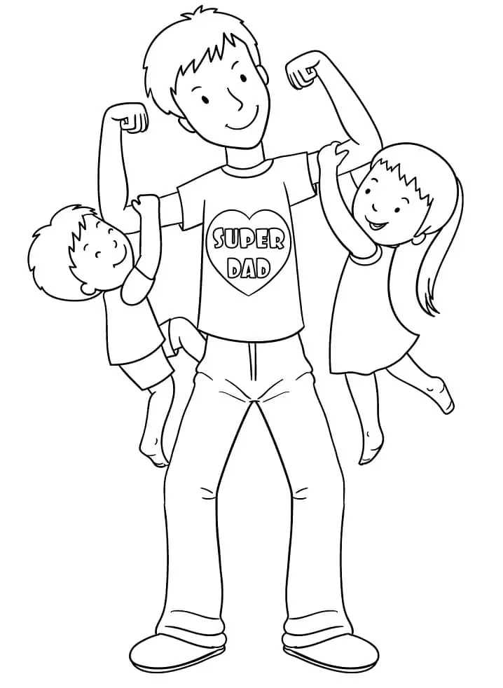 Super Dad Ausmalbilder 3
