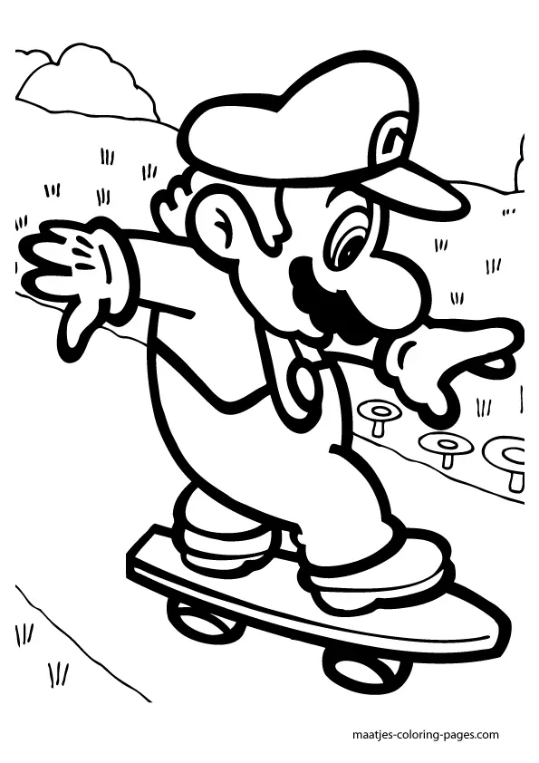 Super Mario Bros Ausmalbilder 13