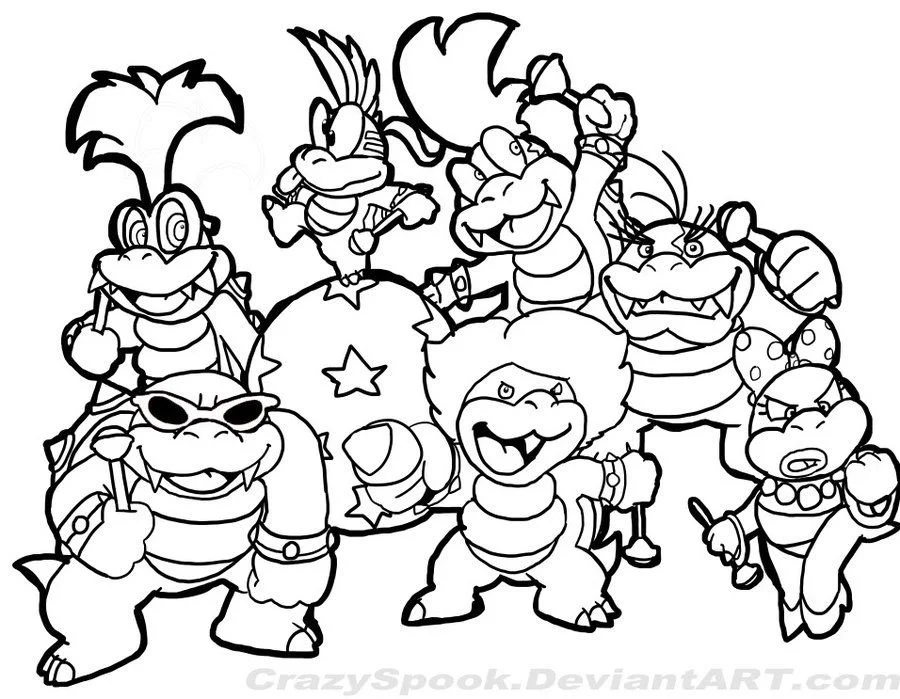 Super Mario Bros Ausmalbilder 2