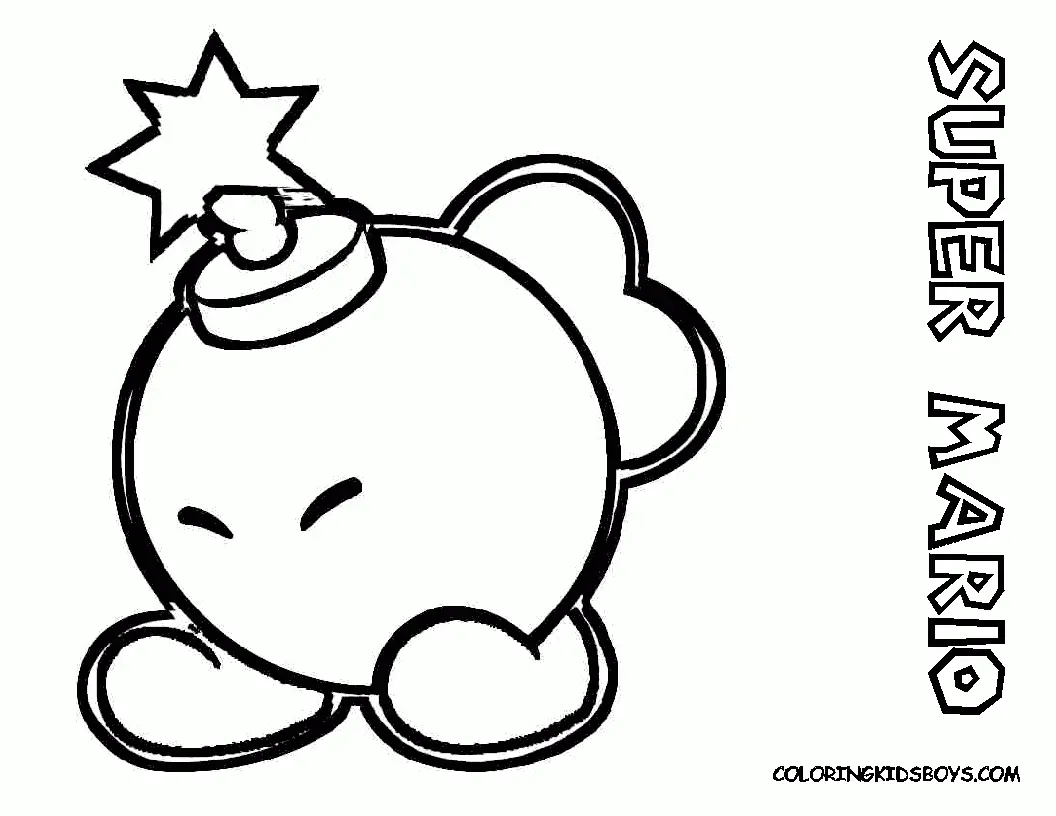 Super Mario Bros Para Colorear