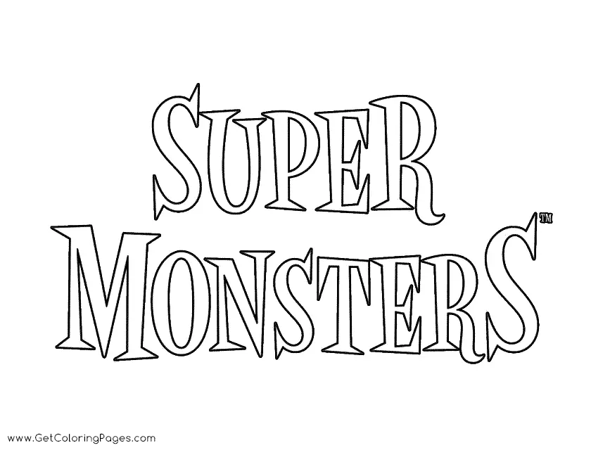 Super Monsters Coloring Pages 20