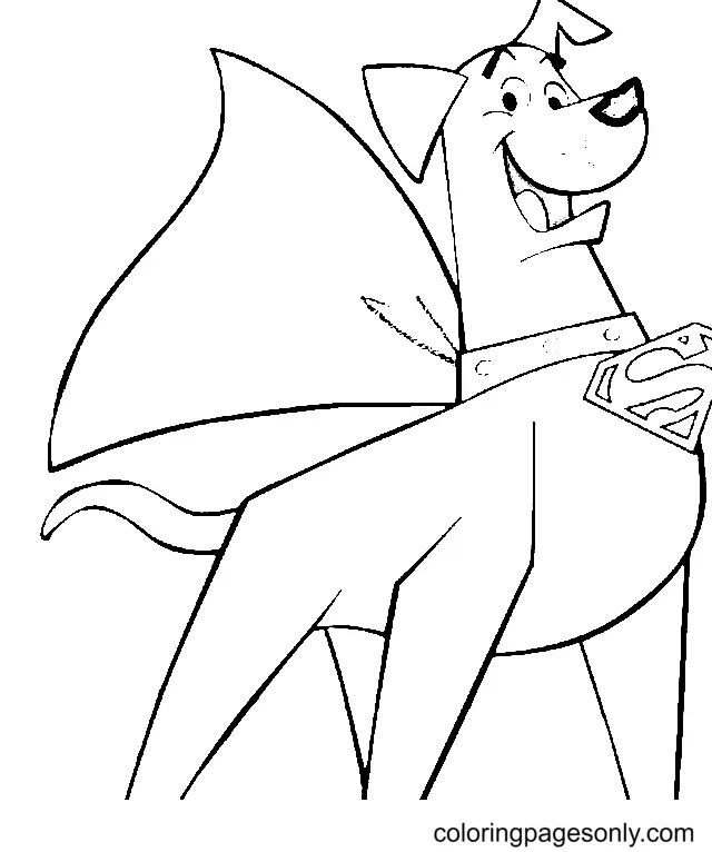 Super Pets Ausmalbilder 10