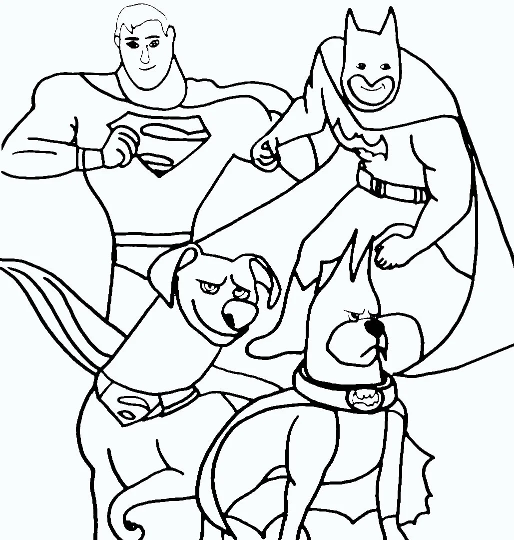 Super Pets Ausmalbilder 14