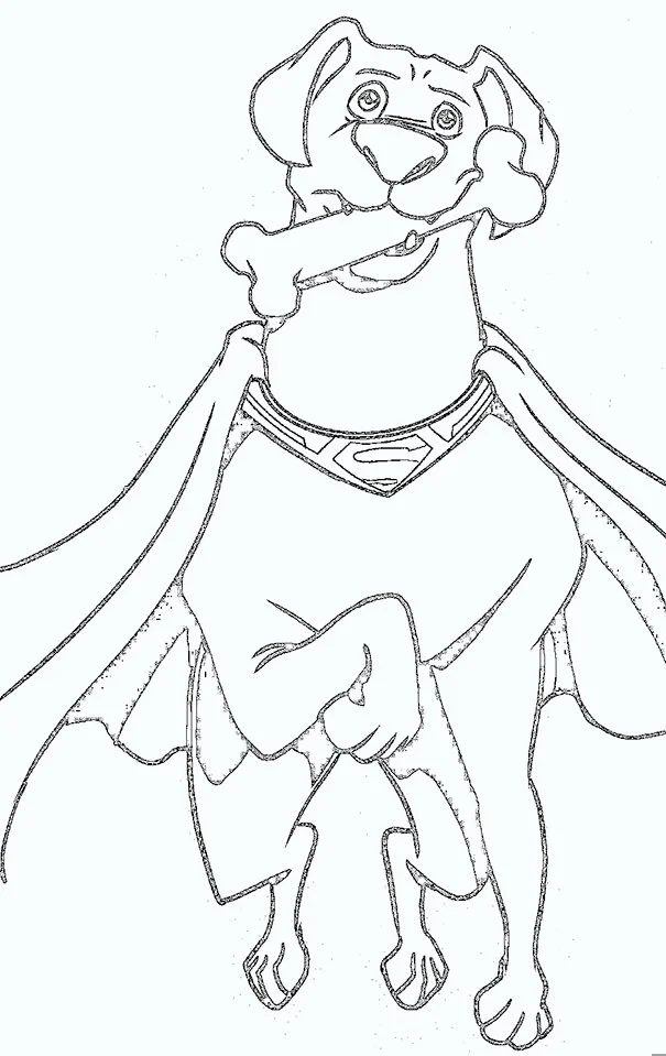 Super Pets Ausmalbilder 25