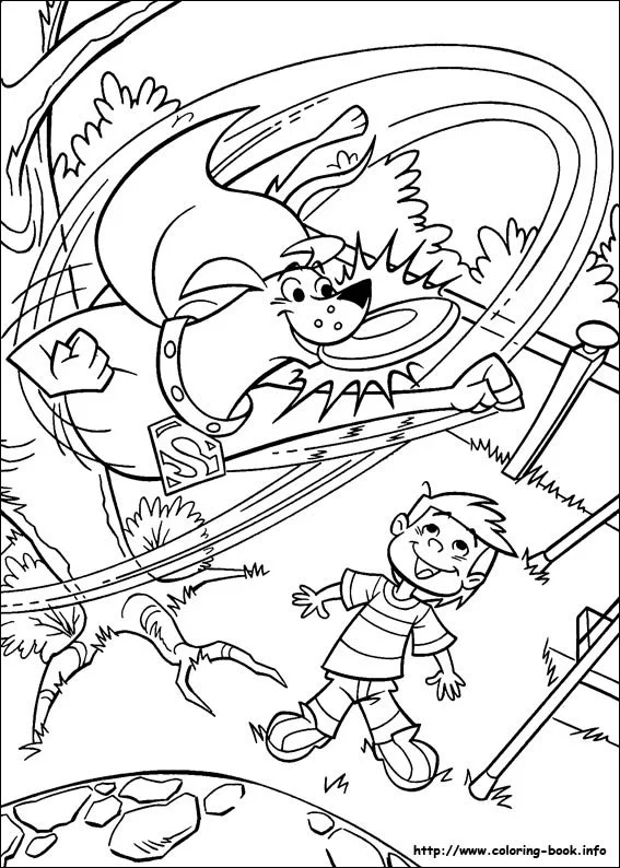 Desenhos de Super Pets Para Colorir