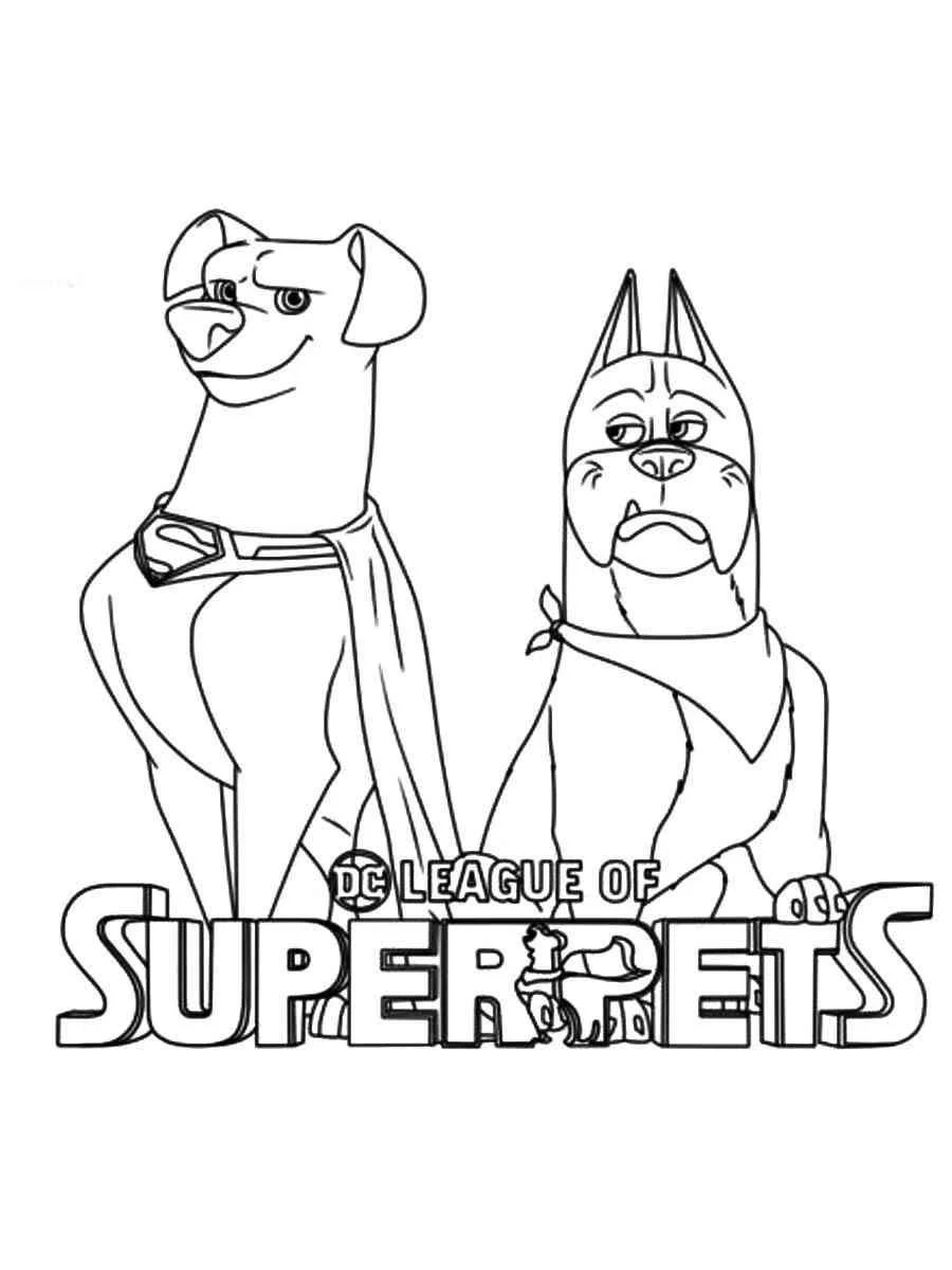 Super Pets Ausmalbilder 3