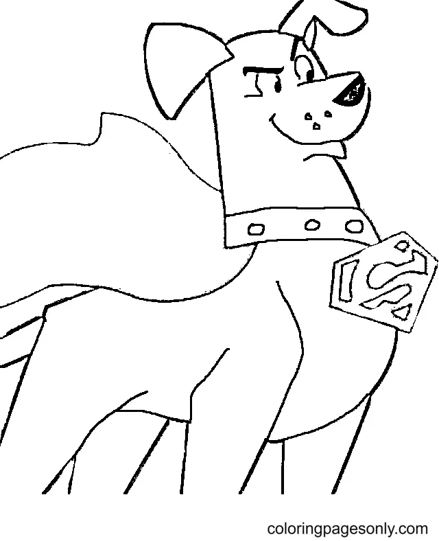 Super Pets Ausmalbilder 6